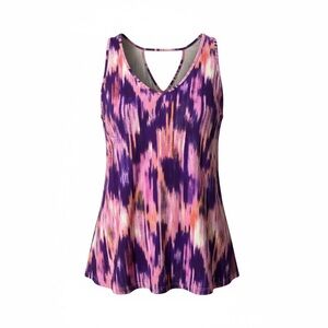 Tart Collection Purple and Pink Women's Sleeveless Top